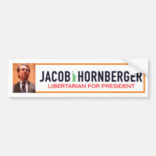 Jacob Hornberger Libertarisch voor President 2020 Bumpersticker