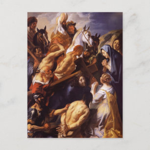 Jacob Jordaens - Christus die het kruis draagt Briefkaart