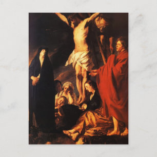 Jacob Jordaens - Christus over een kruis Briefkaart