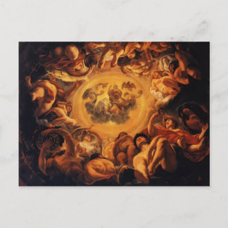 Jacob Jordaens- Psyche gehost op Olympus Briefkaart