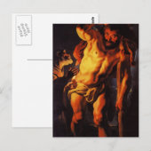 Jacob Jordaens - Saint Christopher carry Child Briefkaart (Voorkant / Achterkant)