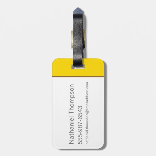 Jacob Kowalski Character Graphic Bagagelabel (Achterkant verticaal)