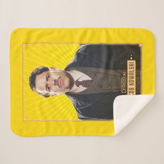 Jacob Kowalski Character Graphic Sherpa Deken