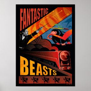 Jacob Kowalski Fantastic Beasts Vintage Poster