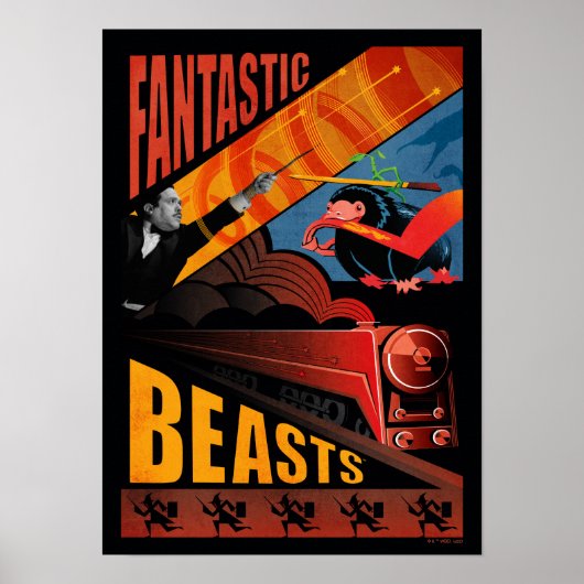 Jacob Kowalski Fantastic Beasts Vintage Poster (Voorkant)