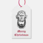 Jacob Marley Dickens A Christmas Carol Cadeaulabel (Voorkant)