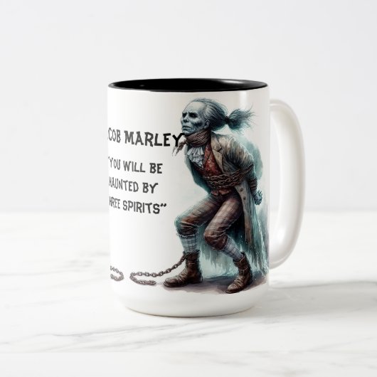 Jacob Marley - Een Christmas Carol Coffee Mok (Voorkant rechts)