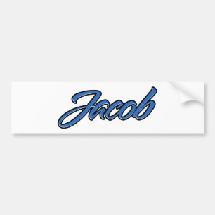 Jacob Name blue Aufkleber Sticker Autoaufkleber