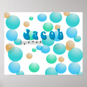 Jacob Nom musical Nursery Room Poster