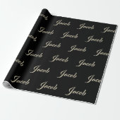 Jacob prénom papier cadeau noble papier (Déroulé)