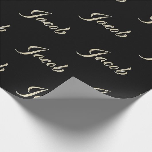 Jacob prénom papier cadeau noble papier (Coin)