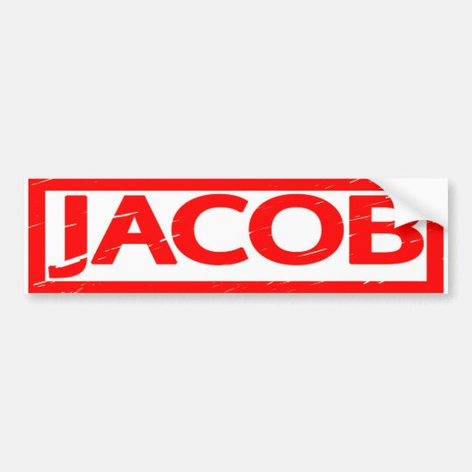 Jacob Stamp Bumpersticker (Voorkant)