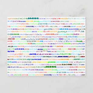 Jacob Text Design II Briefkaart