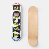JACOB VAN 8 1/4" Planche de Skateboard (Recto)