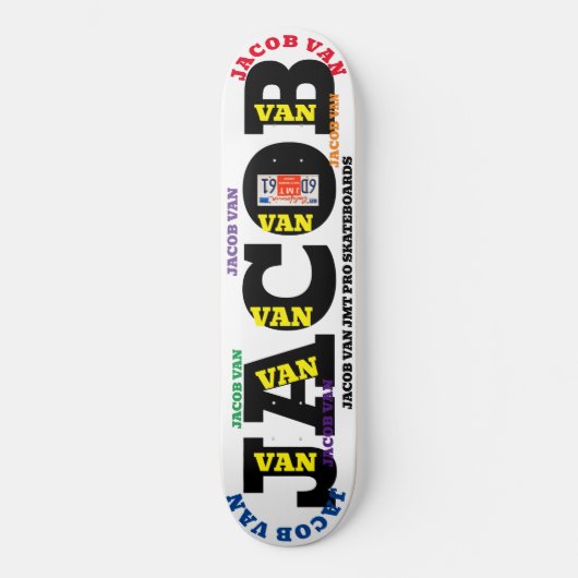 JACOB VAN 8 1/4" Planche de Skateboard (Recto)
