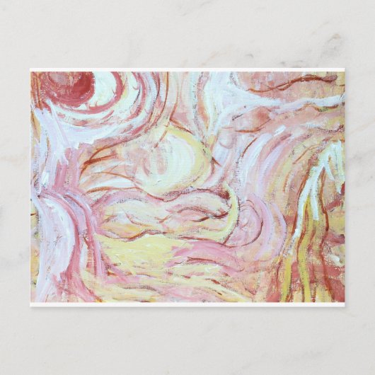 Jacob worstelen met de engel (abstract schilderij) briefkaart (Voorkant)