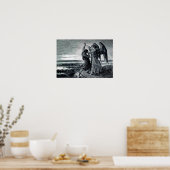 Jacob Wrestles with the Angel (Gen. 32:24-32) Poster (Keuken)