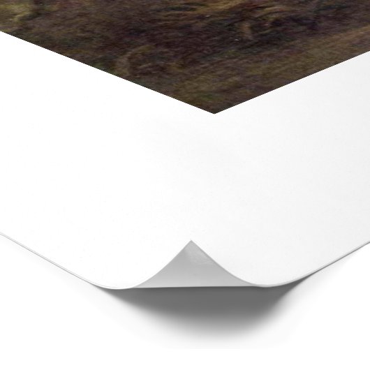 Jacob Wrestling with Angel van Eugene Delacroix Poster (Hoek)