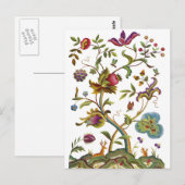 Jacobean Crewel Embroidery Tree of Life Briefkaart (Voorkant / Achterkant)