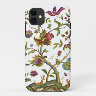 Jacobean Crewel Embroidery Tree of Life iPhone 11 Hoesje