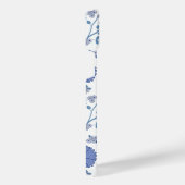 Jacobean Floral Big Motif Blues sur blanc (Côté droit)