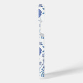 Jacobean Floral Big Motif Blues sur blanc (Côté gauche)