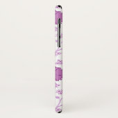 Jacobean Floral Big Pattern Pinks op wit Case-Mate iPhone Case (Achterkant/links)