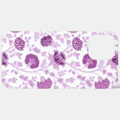 Jacobean Floral Big Pattern Pinks op wit Case-Mate iPhone Case (Achterkant / Rechts)
