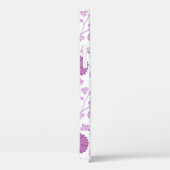 Jacobean Floral Big Pattern Pinks op wit Case-Mate iPhone Case (Achterkant / Rechts)