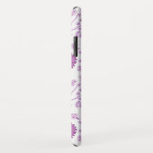 Jacobean Floral Big Pattern Pinks op wit Case-Mate iPhone Case (Achterkant/rechts)