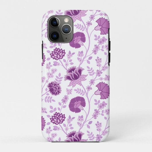 Jacobean Floral Big Pattern Pinks op wit Case-Mate iPhone Case (Achterkant)