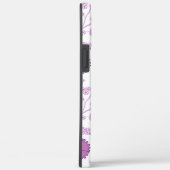 Jacobean Floral Big Pattern Pinks op wit Case-Mate iPhone Case (Achterkant / Rechts)
