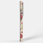 Jacobean Floral Big Pattern Reds Pinks Gold Cream Samsung Galaxy Hoesje (Rechterkant)