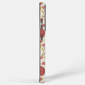 Jacobean Floral Big Pattern Reds Pinks Gold Cream Samsung Galaxy Hoesje (Rechterkant)