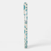 Jacobean Floral Big Pattern Teals op Cream iPhone Hoesje (Linkerkant)