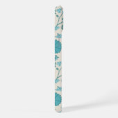 Jacobean Floral Big Pattern Teals op Cream iPhone Hoesje (Rechterkant)