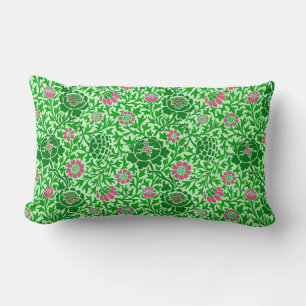 Jacobean Floral, Emerald en Lime Green Kussen