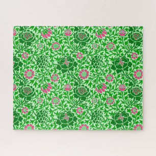 Jacobean Floral, Emerald en Lime Green Legpuzzel