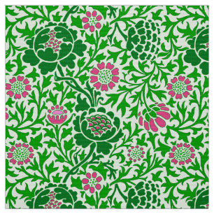 Jacobean Floral, Emerald en Lime Green Stof
