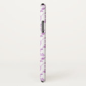 Jacobean Floral Herhaal Patroon Pinks op Wit Case-Mate iPhone Case (Achterkant / rechts)