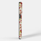Jacobean Floral Pattern Reds Pinks Gold Cream Case-Mate iPhone Case (Achterkant / Rechts)