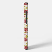 Jacobean Floral Pattern Reds Pinks Gold Cream Case-Mate iPhone Case (Achterkant / Links)