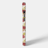 Jacobean Floral Pattern Reds Pinks Gold Cream Case-Mate iPhone Case (Achterkant / Links)
