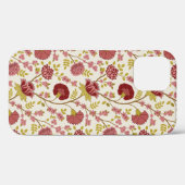 Jacobean Floral Pattern Reds Pinks Gold Cream Case-Mate iPhone Case (Achterkant (horizontaal))