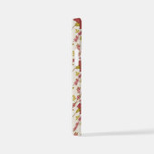 Jacobean Floral Pattern Reds Pinks Gold Cream iPhone Hoesje (Rechterkant)