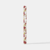 Jacobean Floral Pattern Reds Pinks Gold Cream iPhone Hoesje (Linkerkant)