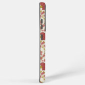 Jacobean Floral Pattern Reds Pinks Gold Cream Samsung Galaxy Hoesje (Rechterkant)