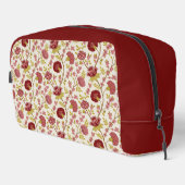 Jacobean Floral Pattern Reds Pinks Gold Cream Toilettasje (Rechterhoek)