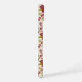 Jacobean Floral Pattern Rouge Rose Gold Crème (Côté droit)