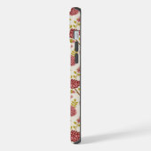 Jacobean Floral Pattern Rouge Rose Gold Crème (Côté gauche)